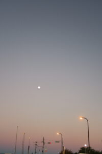 冬の澄んだ夕焼け