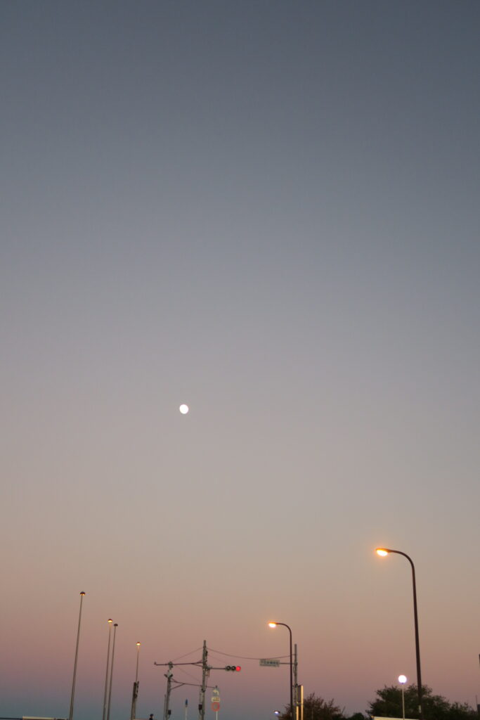 冬の澄んだ夕焼け